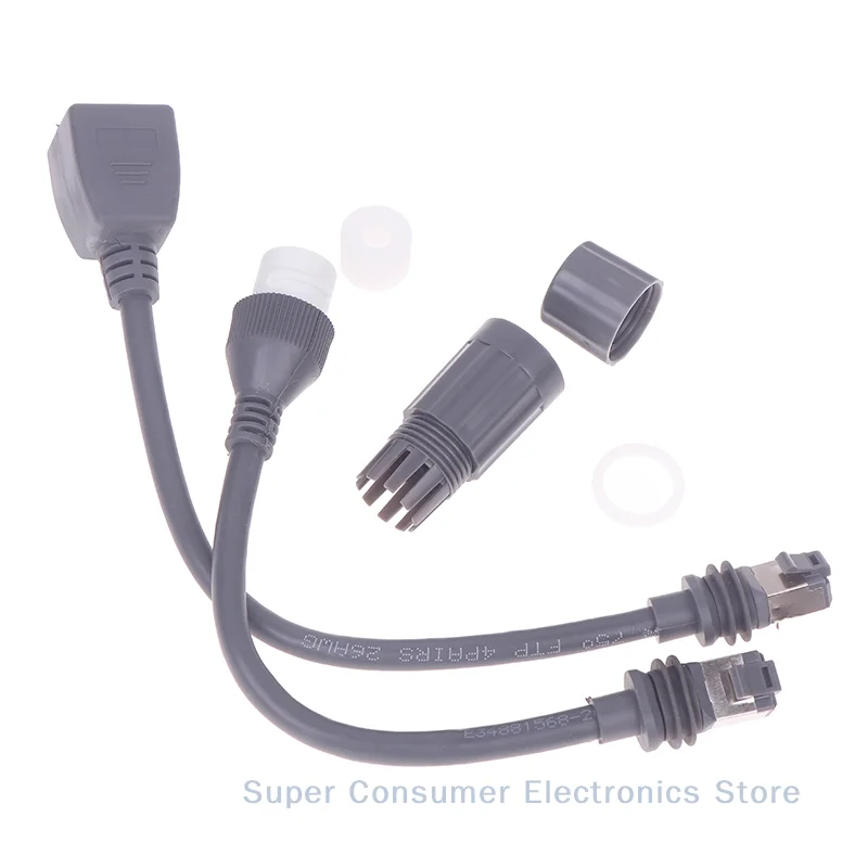 RJ45 Dish Router Converter Cable for Starlink Satellite Rectangular Extender Adapter Gen 3