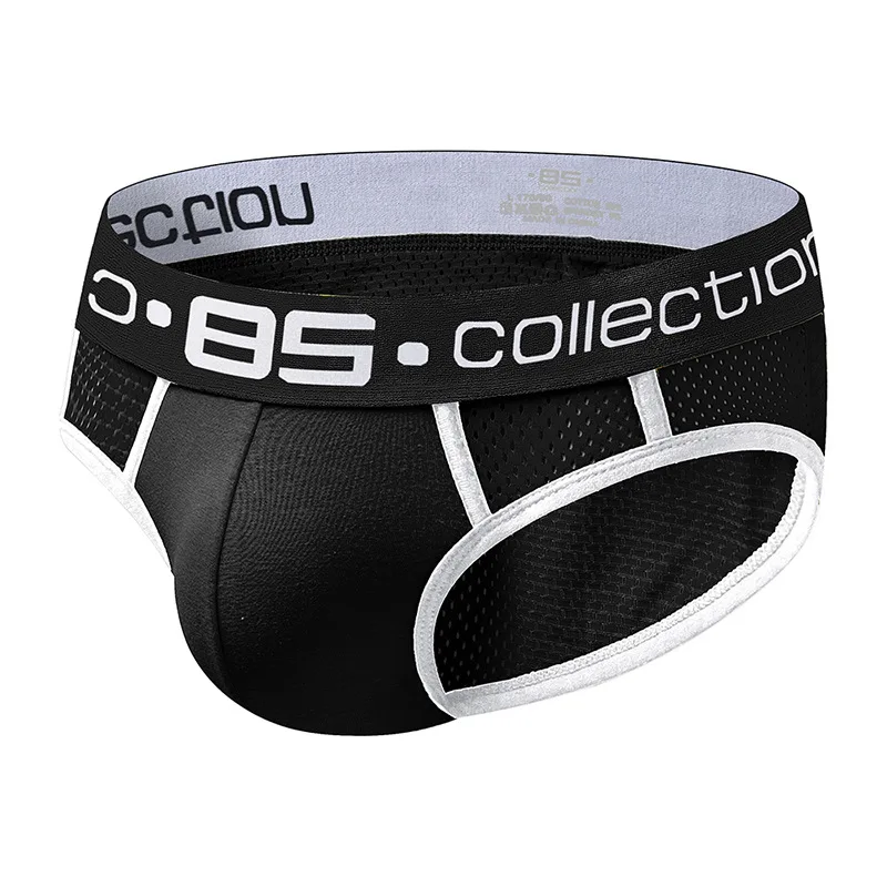

Men's Panty Briefs Mesh Breathable Comfort Pants Men's Low Profile U Convex Bag Panties BS107