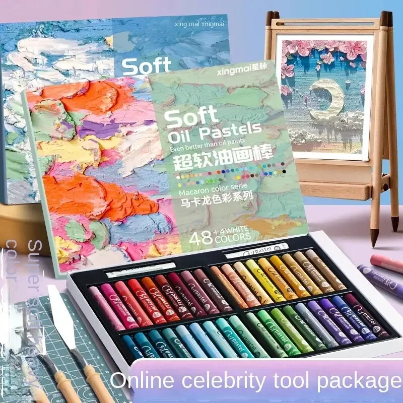 Non-toxic Student Graffiti Stick Super Soft Heavy Color Oil Painting Stick Set To Draw The Perfect Easter Decorations