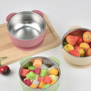 Bear Shape Baby Suction Bowl 2