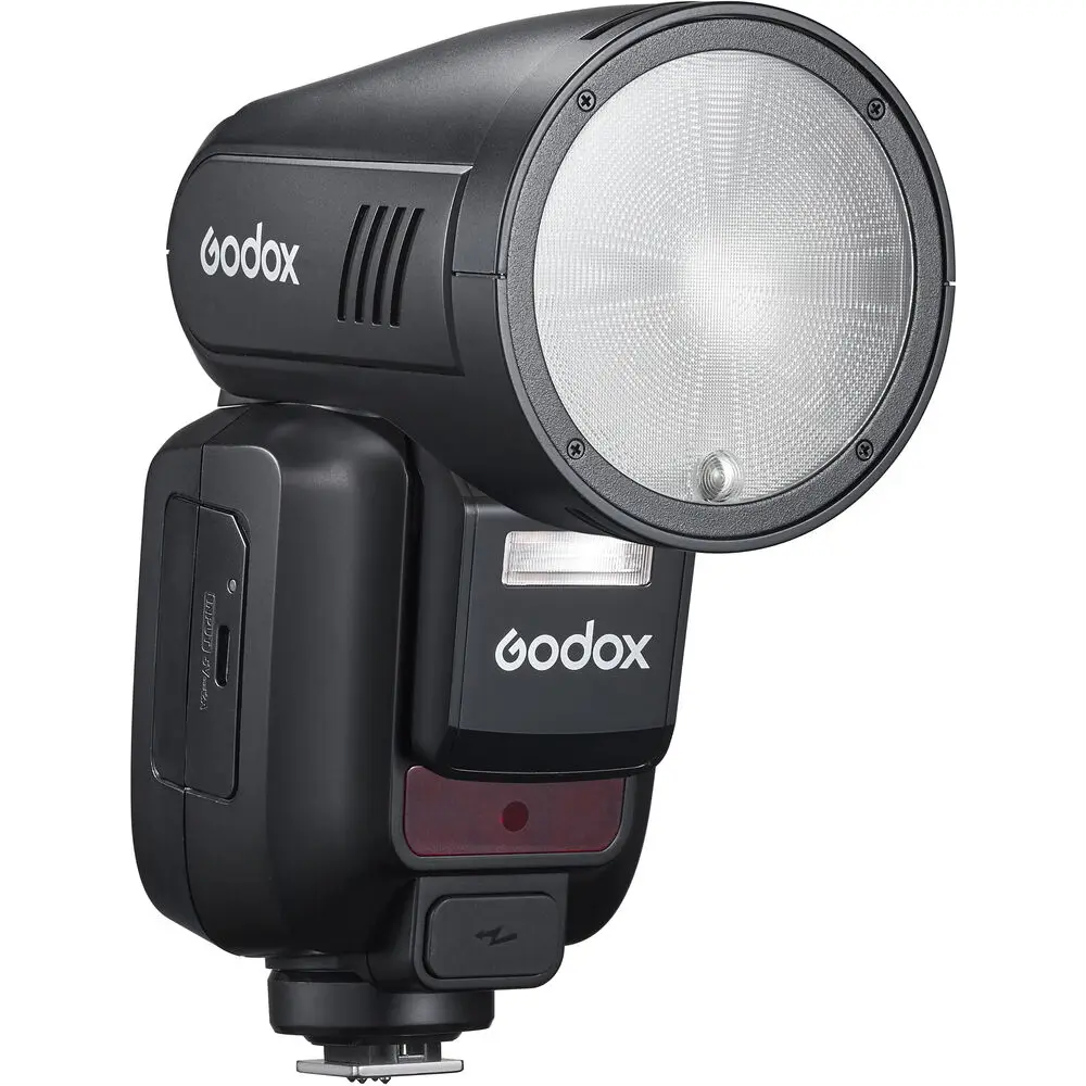 Godox V100 V100C V100N V100S Round Head Camera Flash Wireless Transmission Speedlite Flash for Canon Nikon Sony Fuji Olympus camera flash