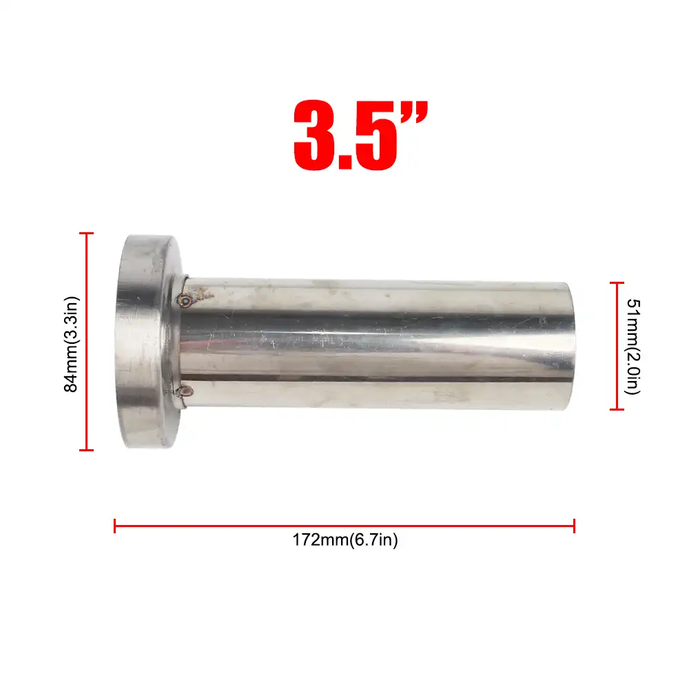 Embout Silencieux D'Échappement Universel Chromé Réglable – Acier Inox 85mm/98mm/110mm – Look Sport Et Protection