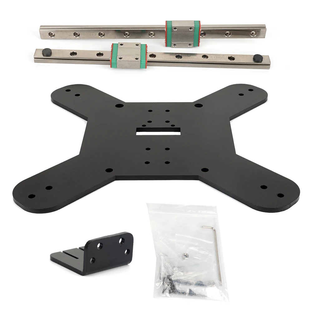 Pro Kit de Atualização Eixo y Guia Linear Duplo Transporte Ferroviário Slide Suporte Base Peças de Impressora 3d 300 mm s1 Novo Kingroon-kp3s - Imagem 2
