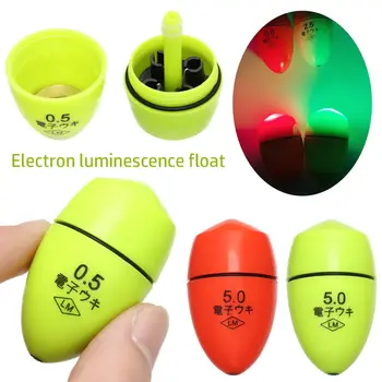 1PC Electronic Luminous Fishing Float – Plastic Night Float for Sea & Freshwater Fishing Terminal Tackle 1