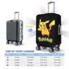 Custom Pokemon Pikachu Luggage Cover Elastic Travel Suitcase Protective Covers Suit For 18-32 inch 6