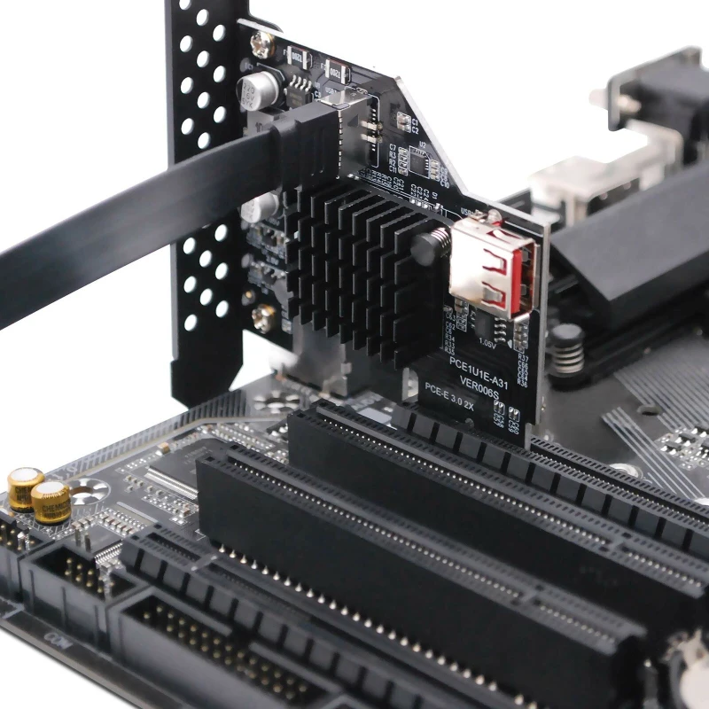 

2X to USB3.1 A-Key Gen2 Front Type-E Expansion Card,10Gbps Type-E Internal 20-Pin Front Panel Connector Riser Card