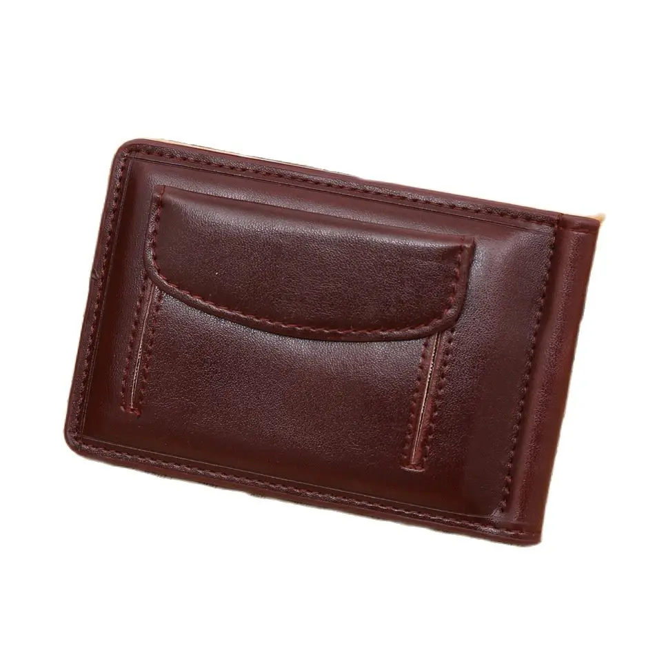 Men Money Clips 2 Fold Open Clamp With Coin Pocket