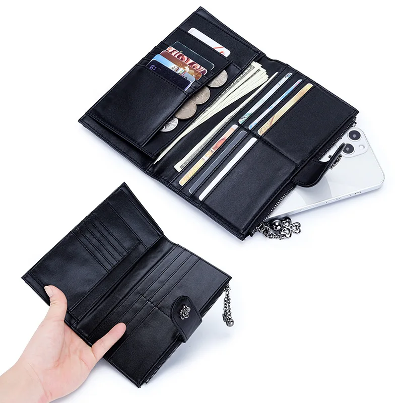 Luxury Women Wallets Female Large Long Purse Card Holder Leather Clutches Ladies Clutch Bag Brand Diamond Lattice Clutch Handbag
