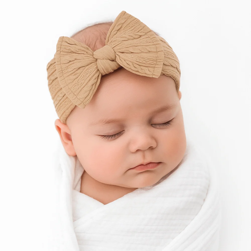 Cute Bow Baby Headband Korean Style Flower Infant Hairband Hair Accessories Headdress Elastic Hair Hoop Photography Props