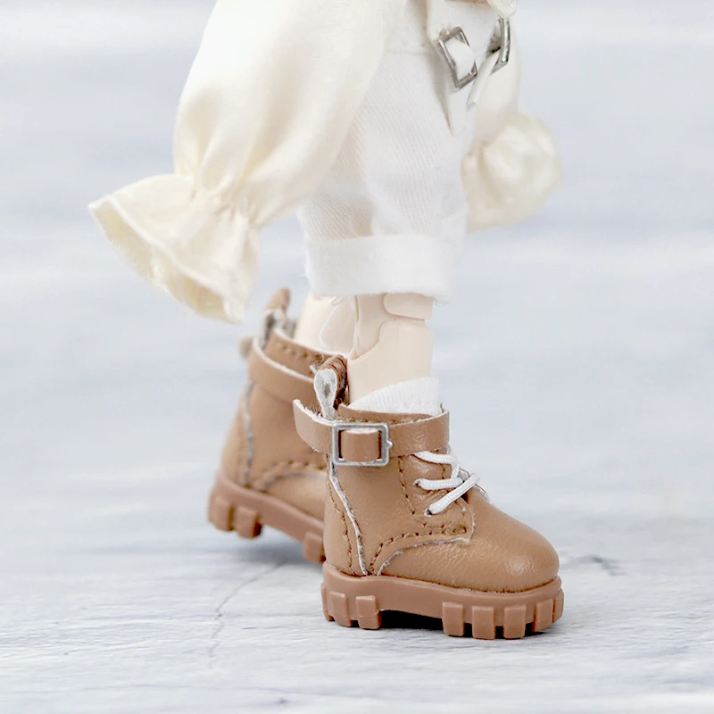 Ob11 Doll Leather Boots Outdoor Shoes Fashion Doll Casual Shoes Accessories For Penny, Ob11, Obitsu 11, Holala, Gcs, 1/12 Bjd 3