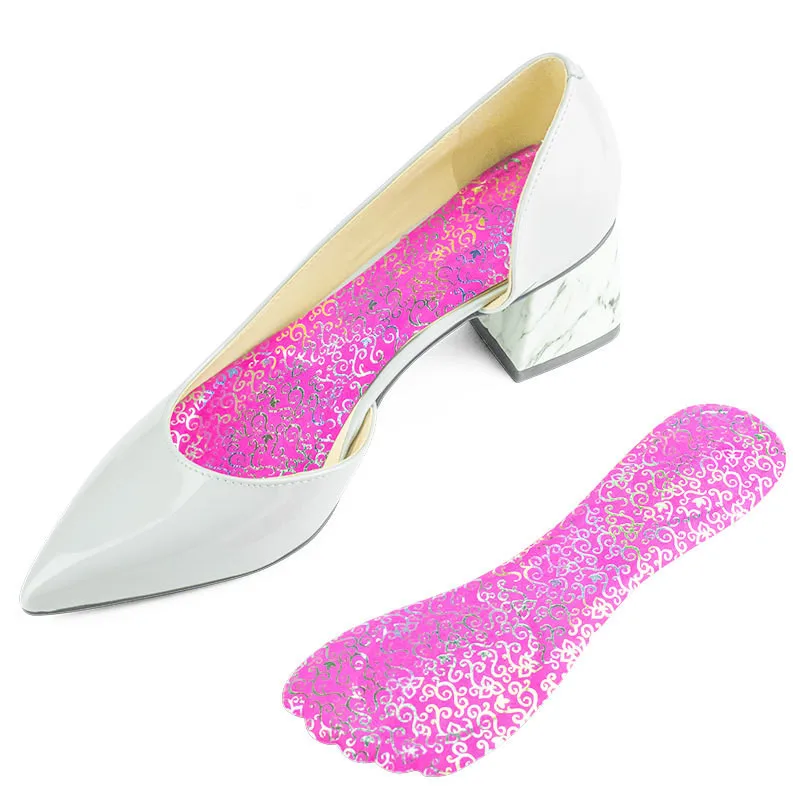 Silicon Gel Insoles for Women Sweat-absorbing Deodorant High-heeled Shoes Sole Stickers Seven-point Pad Soft Bottom Comfortable