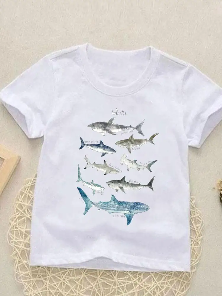 

Kids Tees 90s Animal Beach Lovely Tops Short Sleeve Fashion O-neck Girls Boys Summer Cartoon Outfits T-shirts Children Clothes