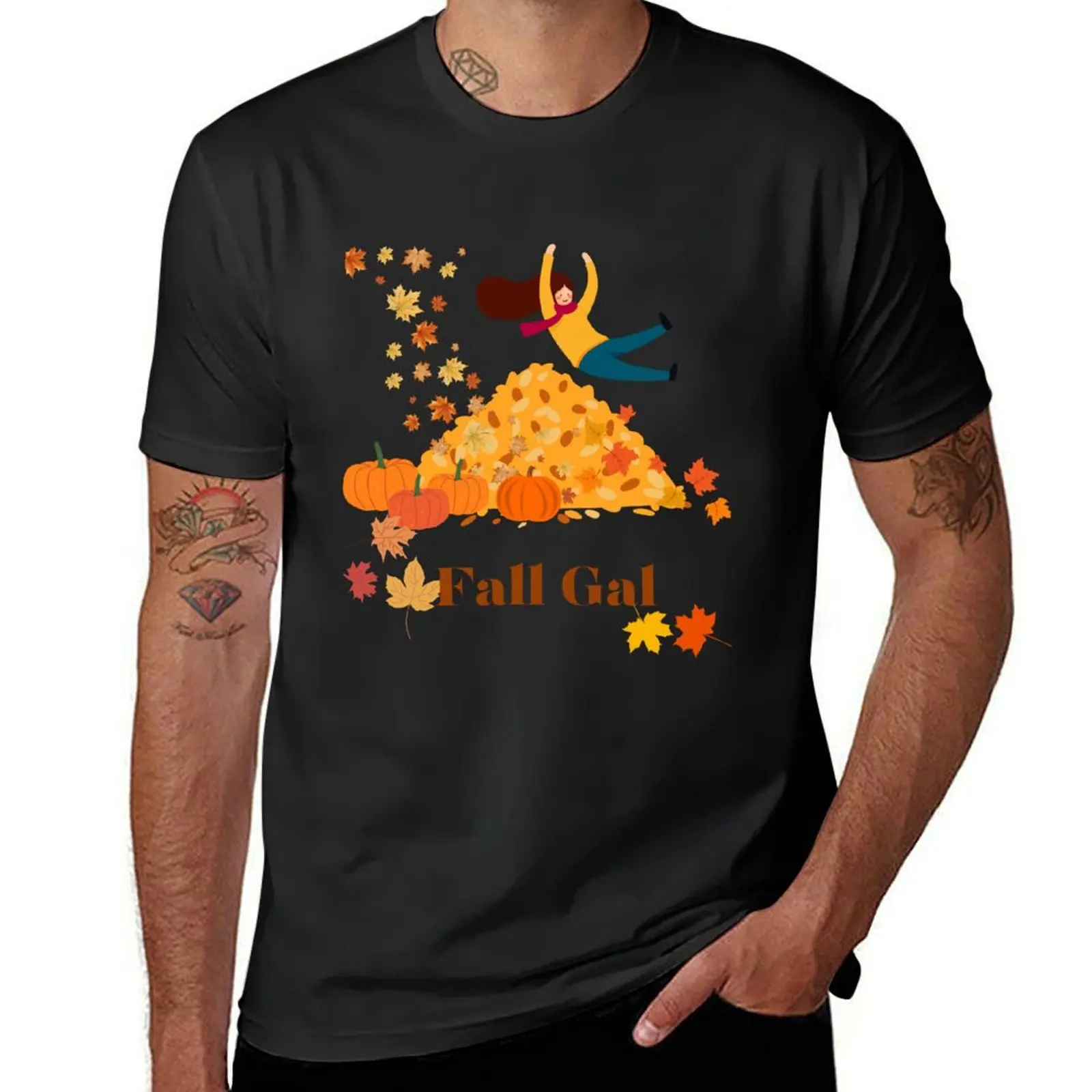 

Fall Gal T-Shirt tops cute clothes customs design your own blacks mens clothing