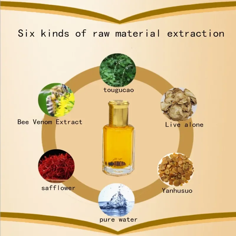 Bee Venom Oil Waist Foot and Joint Pain Health Care Paste Palm Moxibustion Activating Collateral Oil Baicao Bee Fever