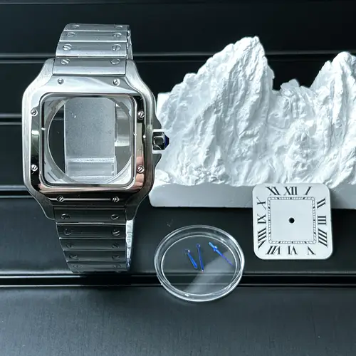 38mm Square Watch Case 316L Steel Strap Watch Repair Modification No Logo 27mm Dial for Sandoz NH36 NH35 NH70 Automatic Movement - Image 13
