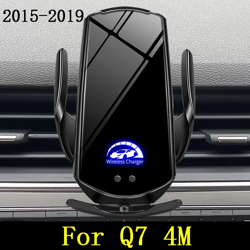 

Car Phone Mount Holder For Audi Q7 4M 2015-2019 Wireless Charging Interior Special Mount Navigation Bracket Accessories