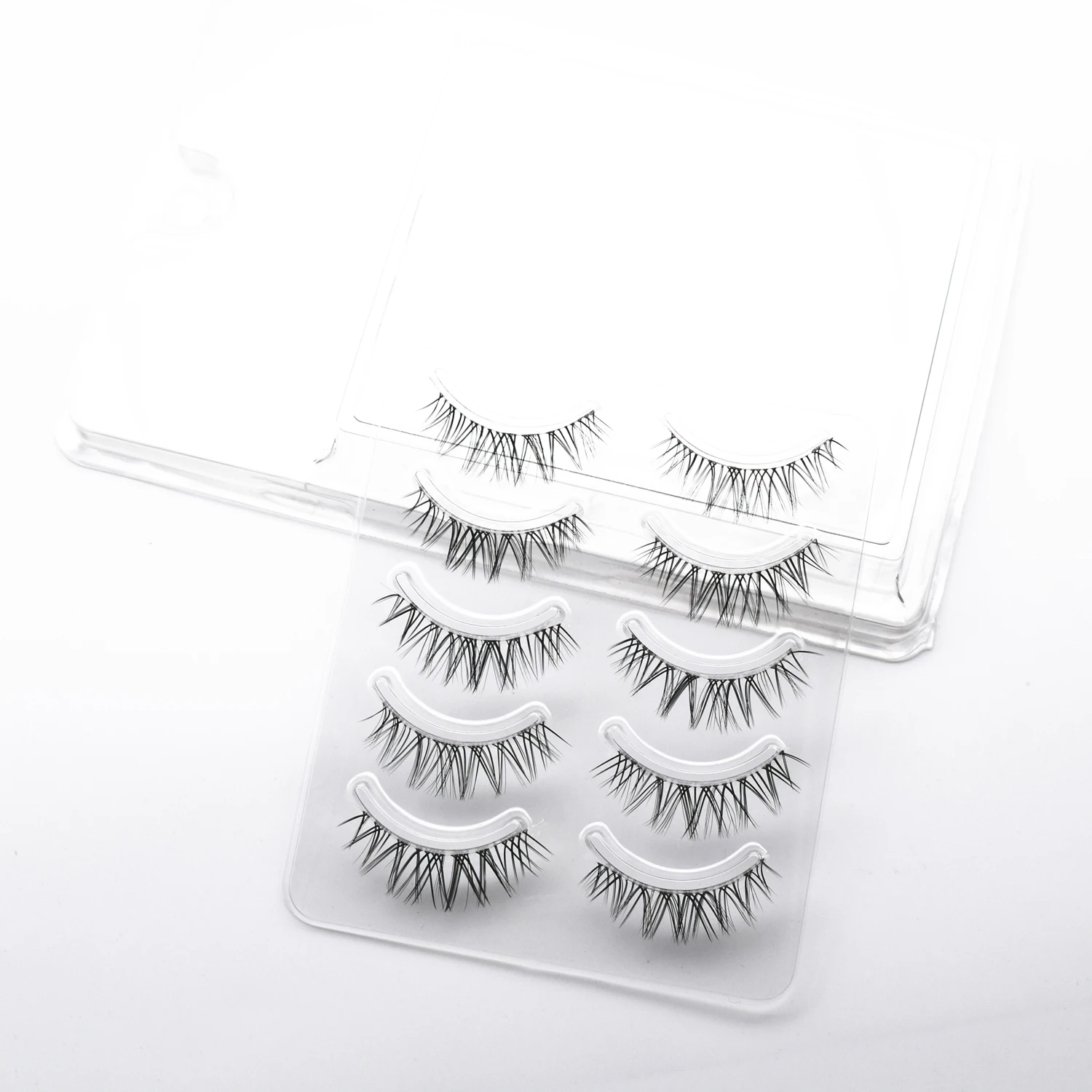KEKEBAICHA 5pairs Pack Eyelashes Invisible Thin Band False Wispy Natural Long Fake Makeup Faux Cils Korean Lash -Zentai shop online S34f65e557988474caf8c5ff3a880db14T.jpg