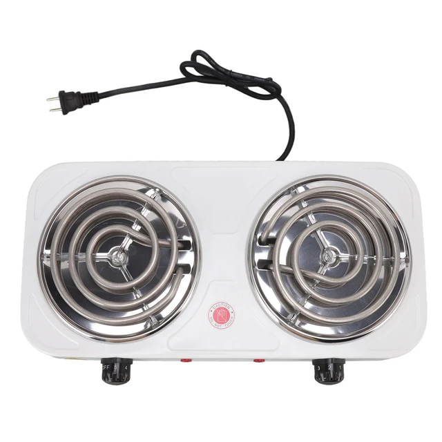 Electric Countertop Stove 2000W 2 Burner Overheat Protection Portable  Cooking Stove Hot Plate US Plug 110V for Home RV - AliExpress