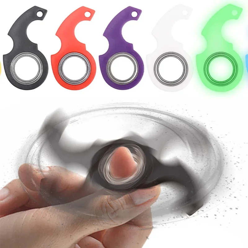 Spinner-Stress-Toy-Keychain-Metal-Idget-Toy-Kid-Fingertip-Spinning ...