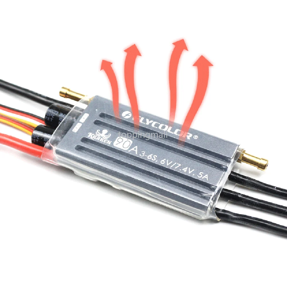 Regolatore Di Giri ESC Flier F-240A-10S-B Per Barche RC, Raffreddato Ad Acqua, 3-10S LiPo, 6V BEC
