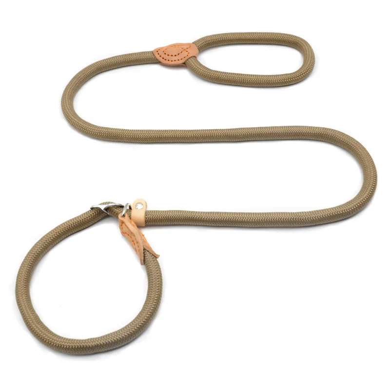 thumbnail image 1 of Correa para perros de nuevo estilo, correa de cuerda antideslizante, correa de plomo, cuerda trenzada resistente, collar de lazo ajustable, correas de entrenamiento para perros medianos y grandes, 1 of 5