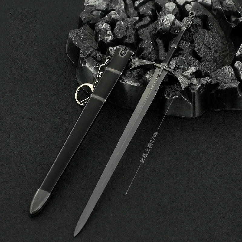 Medieval 22cm Metal Sword Home Ornament from Popular TV Series