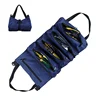 Portable Oxford Cloth Storage Bag Toolkit Car Automotive Motorcycle Canvas Wrench Tool Organizer Bucket Hanging Zipper Camping 3