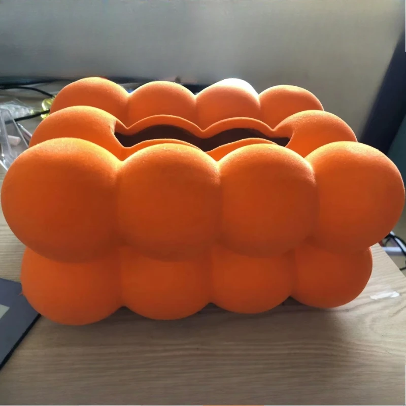 Nordic Ceramic Tissue Box Large Bubble Ball ShapeTissue Paper Holder Paper Box Cover Living Room Tea Table Ornament 2