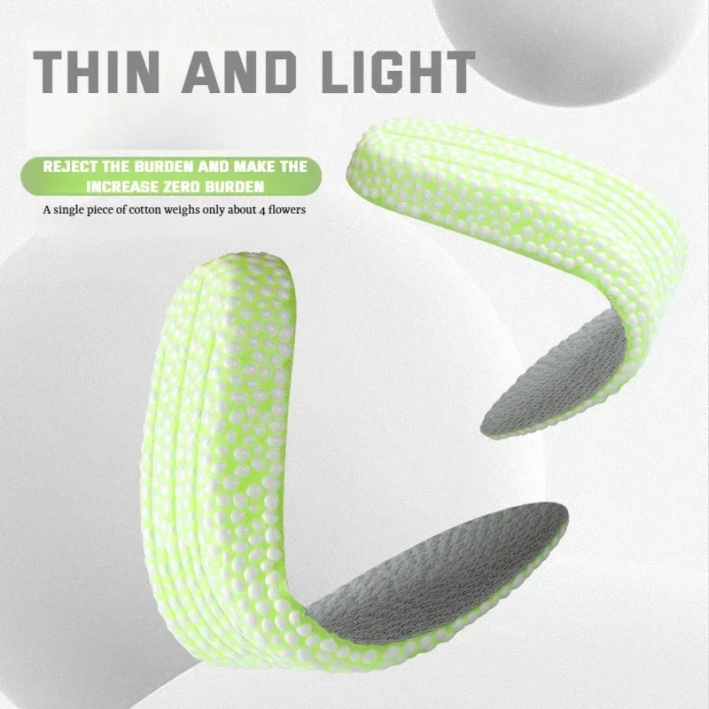 Quality Boots Sneakers Shock Absorption Insoles Feet Height Increase Shoes Insole 1.5cm/2.5cm/3.5cm Growing Shoe Pads 1Pair shoe insoles sport insoles sport orthopedic insoles sports insoles