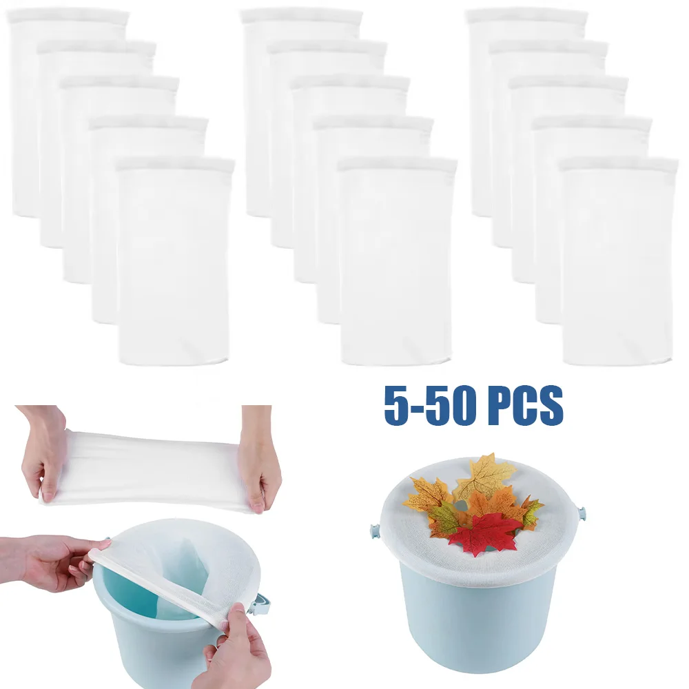 5-50Pcs Pool Skimmer Socken Filter Lagerung Nylon Schwimmbad Filter Socken Für Korb Skimmer Pool Reinigung Filter