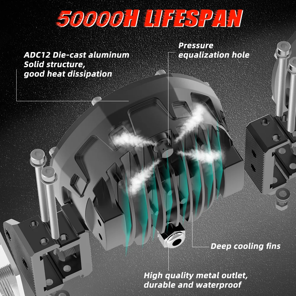 오프로드 바라 LED 라이트 바, 4x4 kc, Hilites Pro6, 4x4 UTV, 12V, 24V, 32 인치