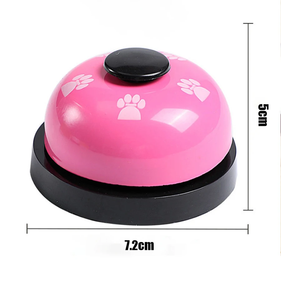 Cat and Dog Trainer Pet Footprint Ring Teddy Dog Ring Meal Bell Intelligence Toy Golden Haired Bell