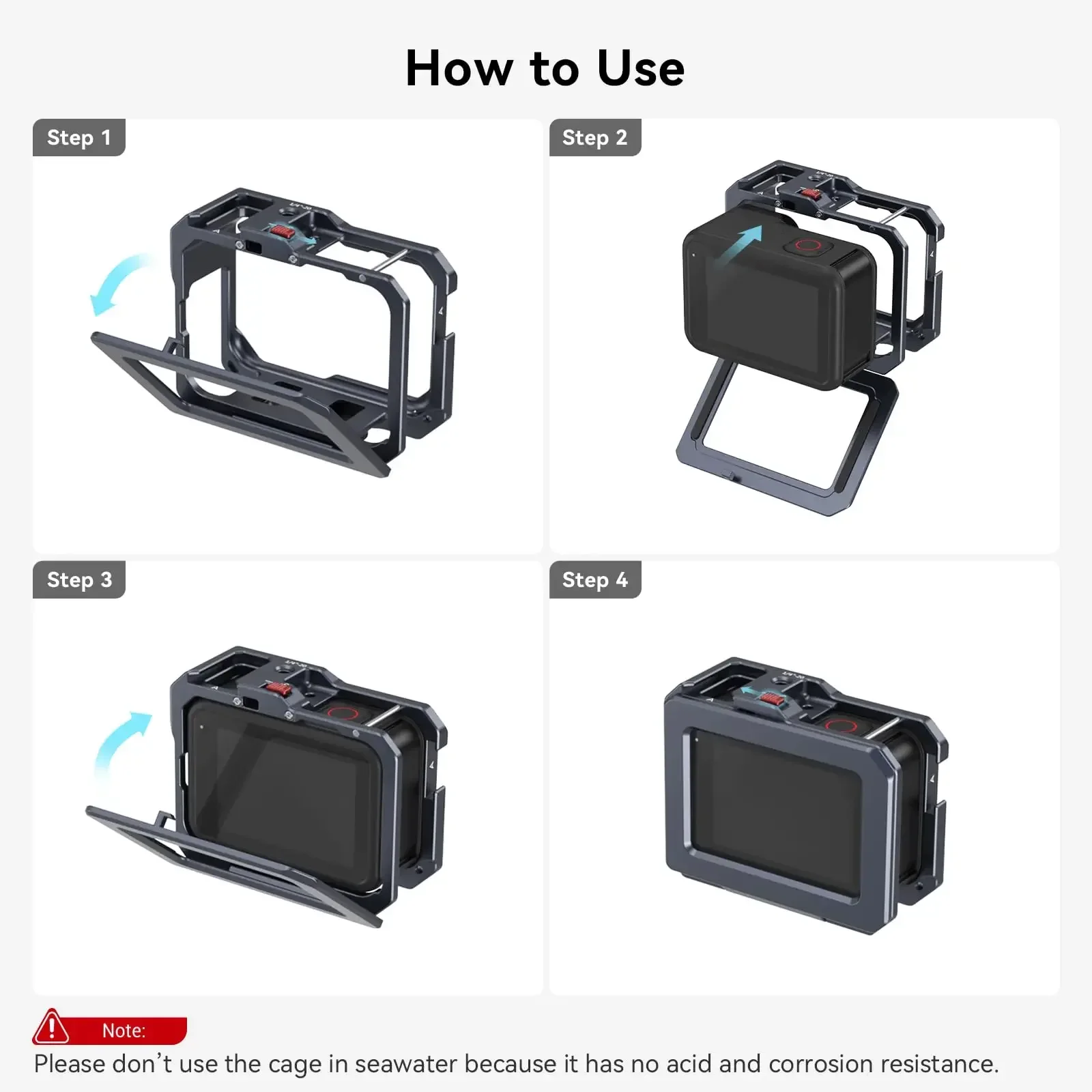 SmallRig Action Camera Full Protection Cage for Hero 13 /Hero12/Hero11/Hero 10/H