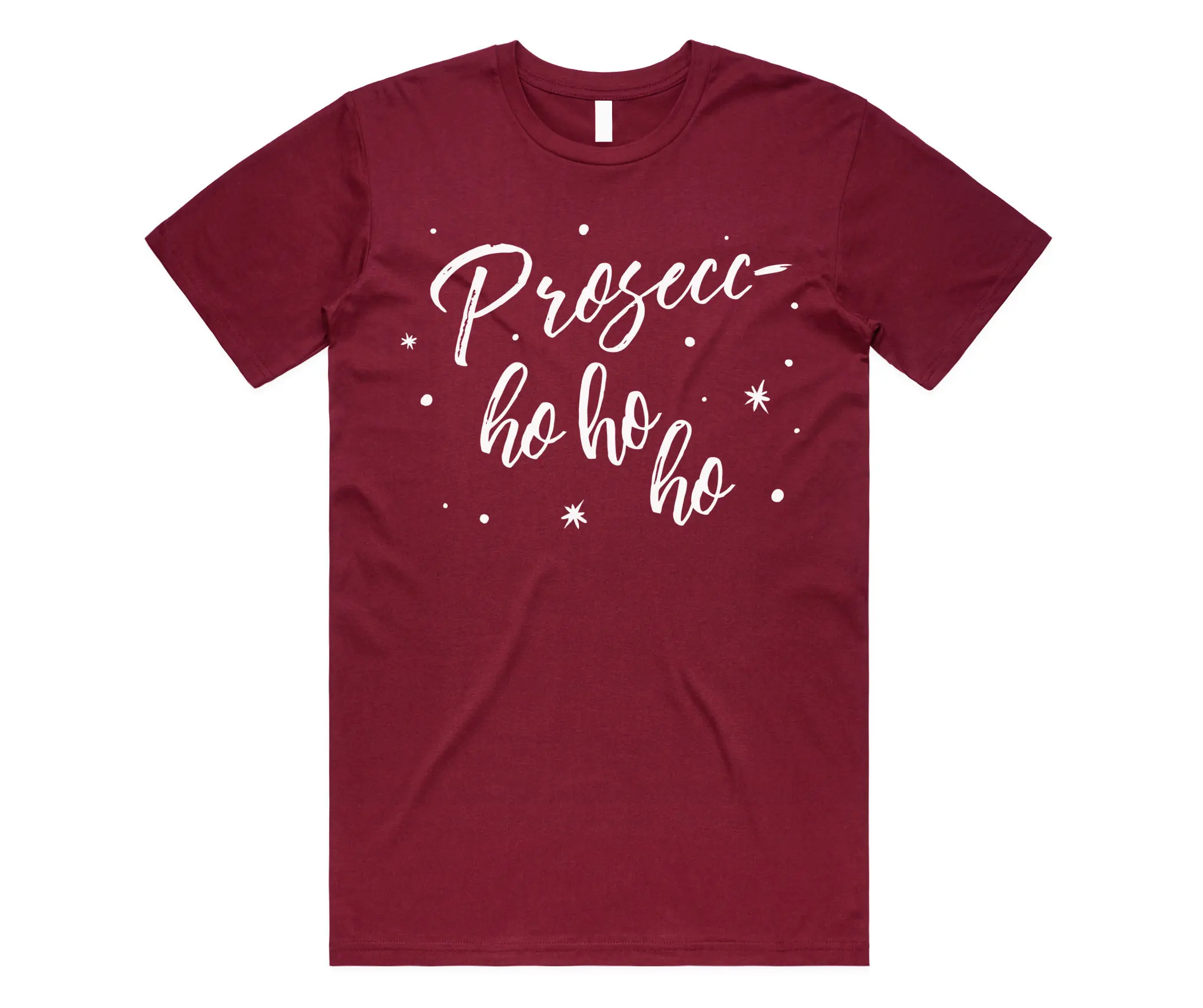 Prosecco-Ho Ho Ho Ho T-Shirt Tee Top Natale Divertente Prosecco