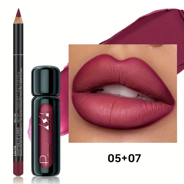 Matte Lipstick and Waterproof Lip Mud Set – Long-Lasting Lip Care