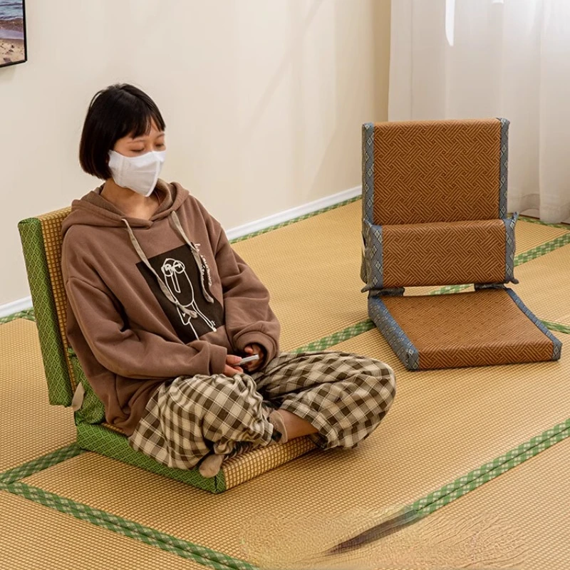 Tatami Seats No Legs with Backrest Class Foldable Floor Chair Small Single Sofa Chair Living Room Furniture дизайнерская мебель