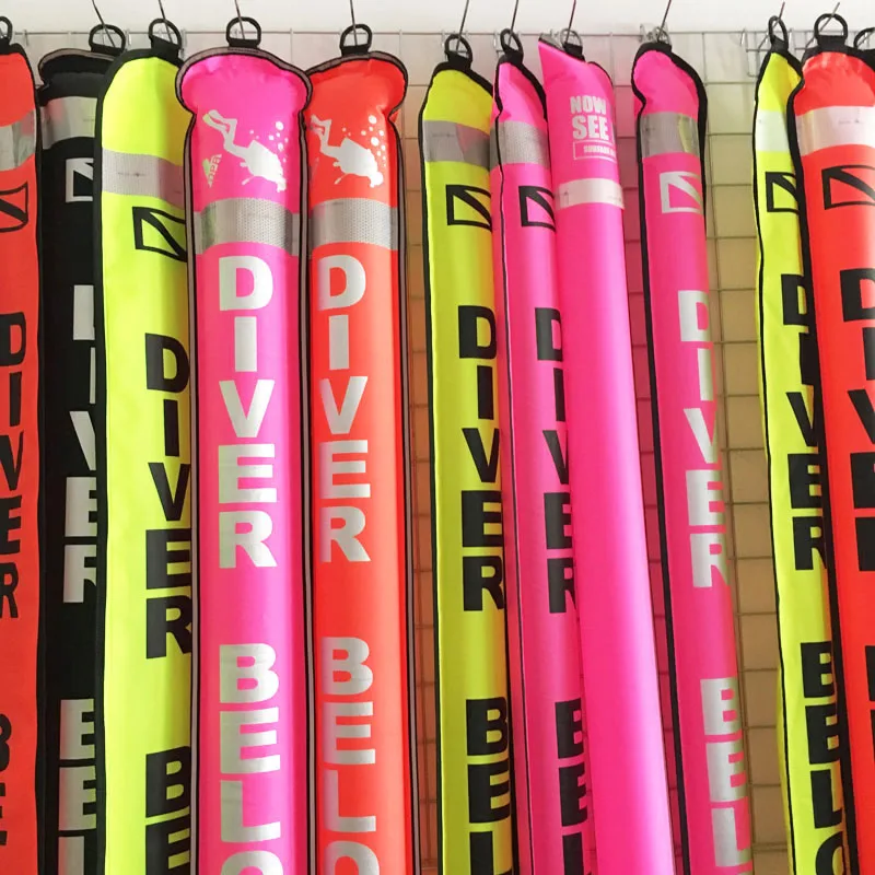 Scuba Diving SMB Professional Safety Reflective Surface Marker Buoy DIVE1.2-1.5M
