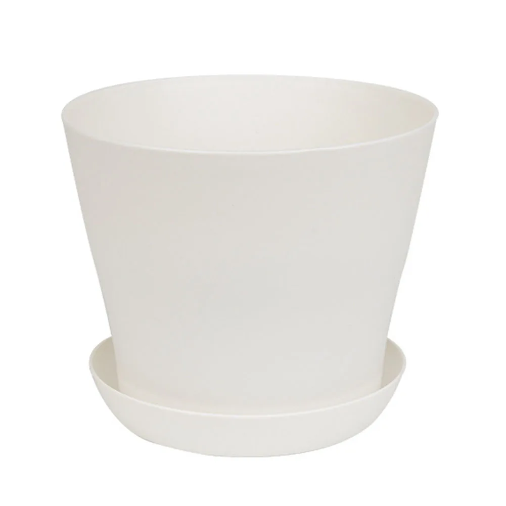 

1pc 11.5cm Resin Plastic Flower Pots With Tray Garden Tools Planting Tools Home Decor Garden Decor Multiple Colors Available
