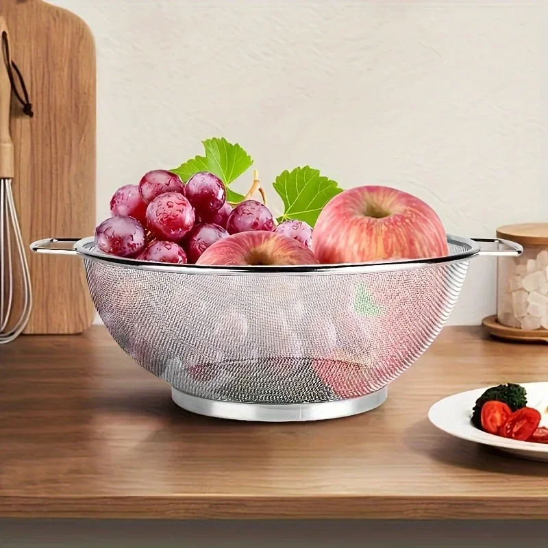 Stainless Steel Mesh Colander Set with Handles