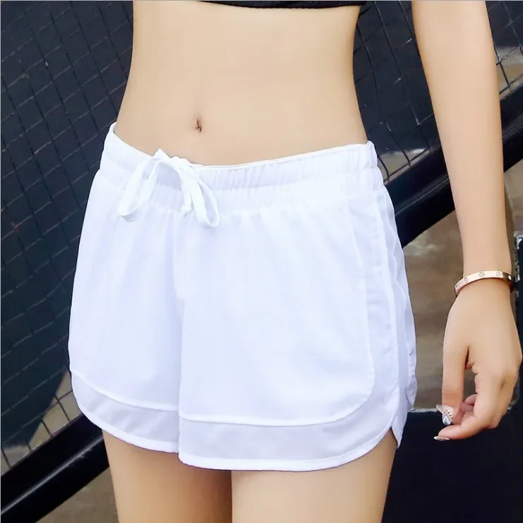 Women's Sporty Mesh Shorts Loose Breathable Running Yoga Fitness Pants Anti-Light Shorts New Model Running Skort