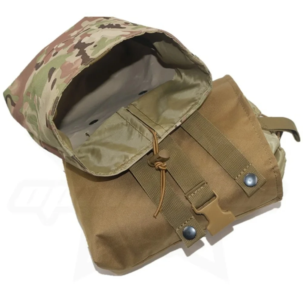 Molle Folding Dump Drop Magazine Pouch Airsoft Outdoor Hiking Hunting Accessories EDC Foldable Recovery MagHolster Waist Bag