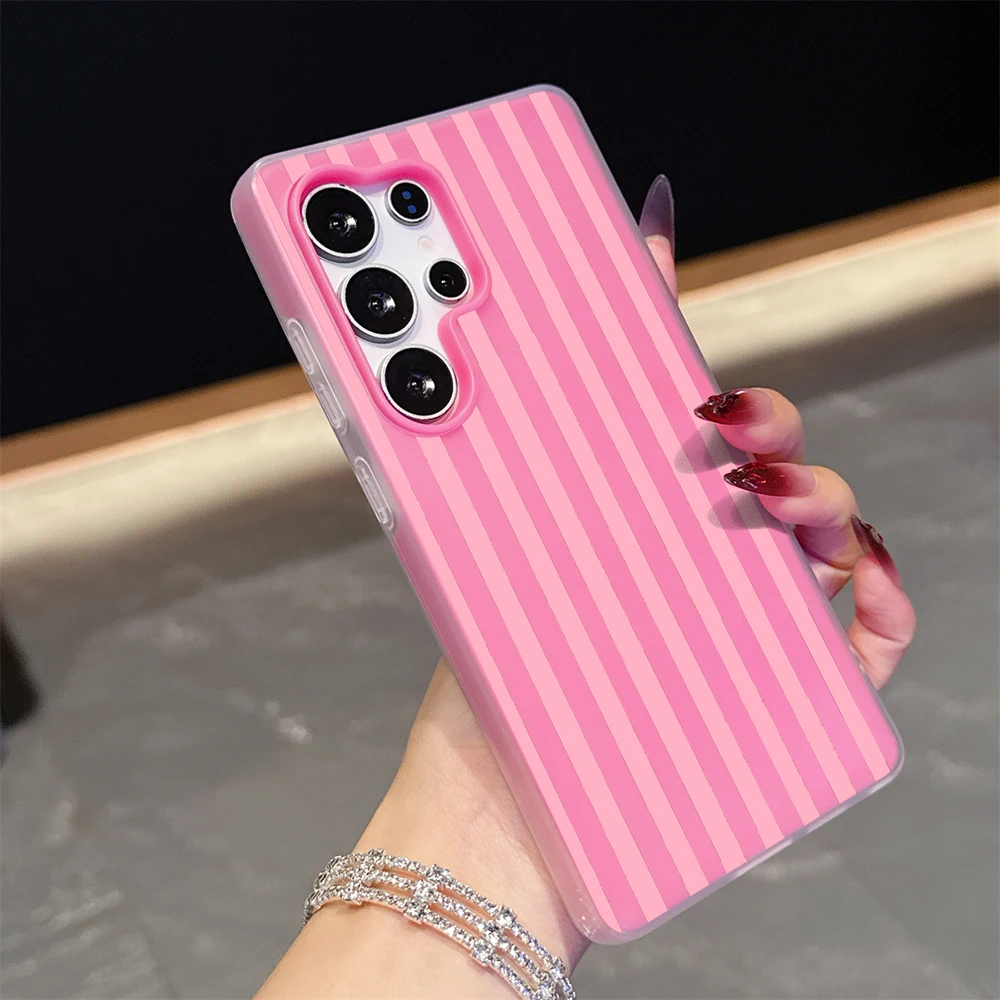 Minimalist Color Blocking Striped Phone Case