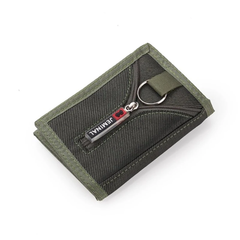 

Nylon Trifold Casual Wallet for Male Men Women Young Novelty Money Bag Purse Zipped Coin ID Card Holder Pocket Kids