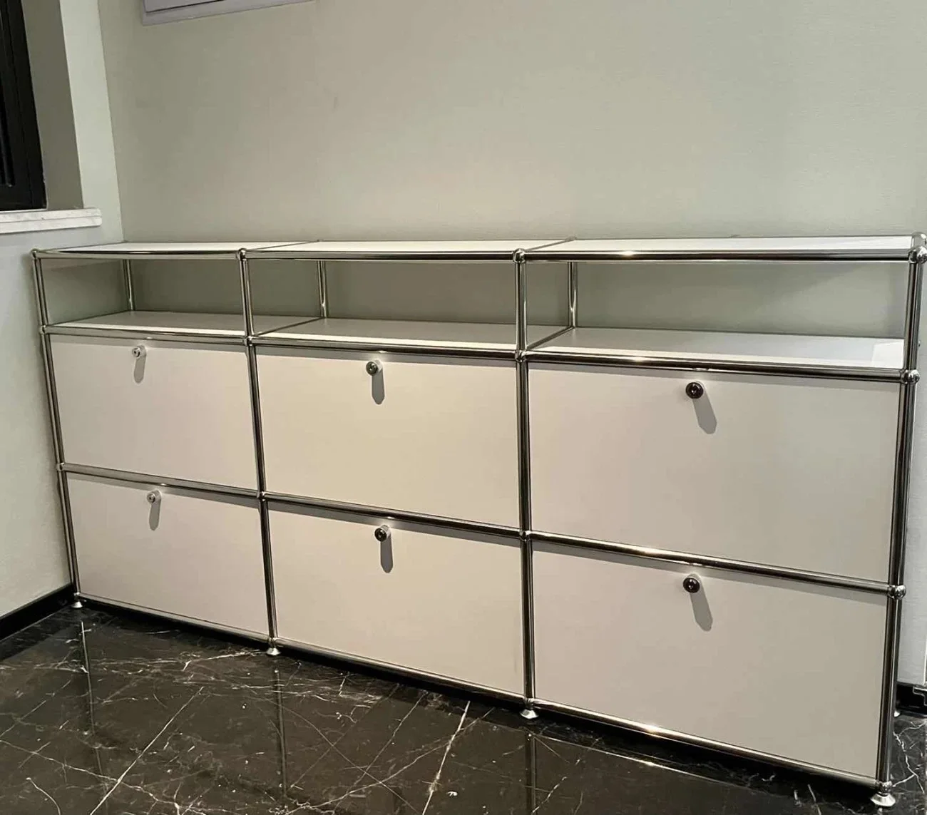 Living Room Cabinet Sideboards Coffee Table Tv Stand Storage Cabinet Corner Metal Storage Display Customizable Modular Furniture