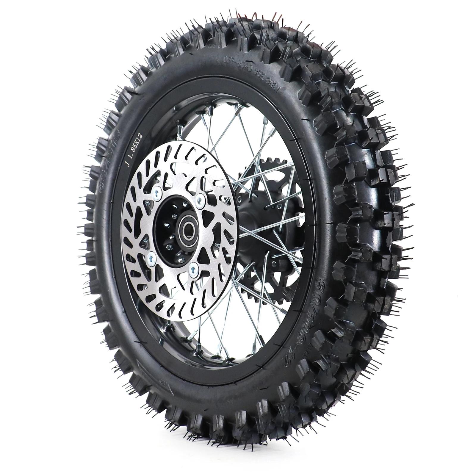 

80/100-12 3,00-12 колесная трубка заднего колеса 12 дюймов 15 мм осевой обод колеса для Apollo SSR 50cc 125cc XR CRF Кроссовый велосипед Tao Kayo TSD 110 TD 125