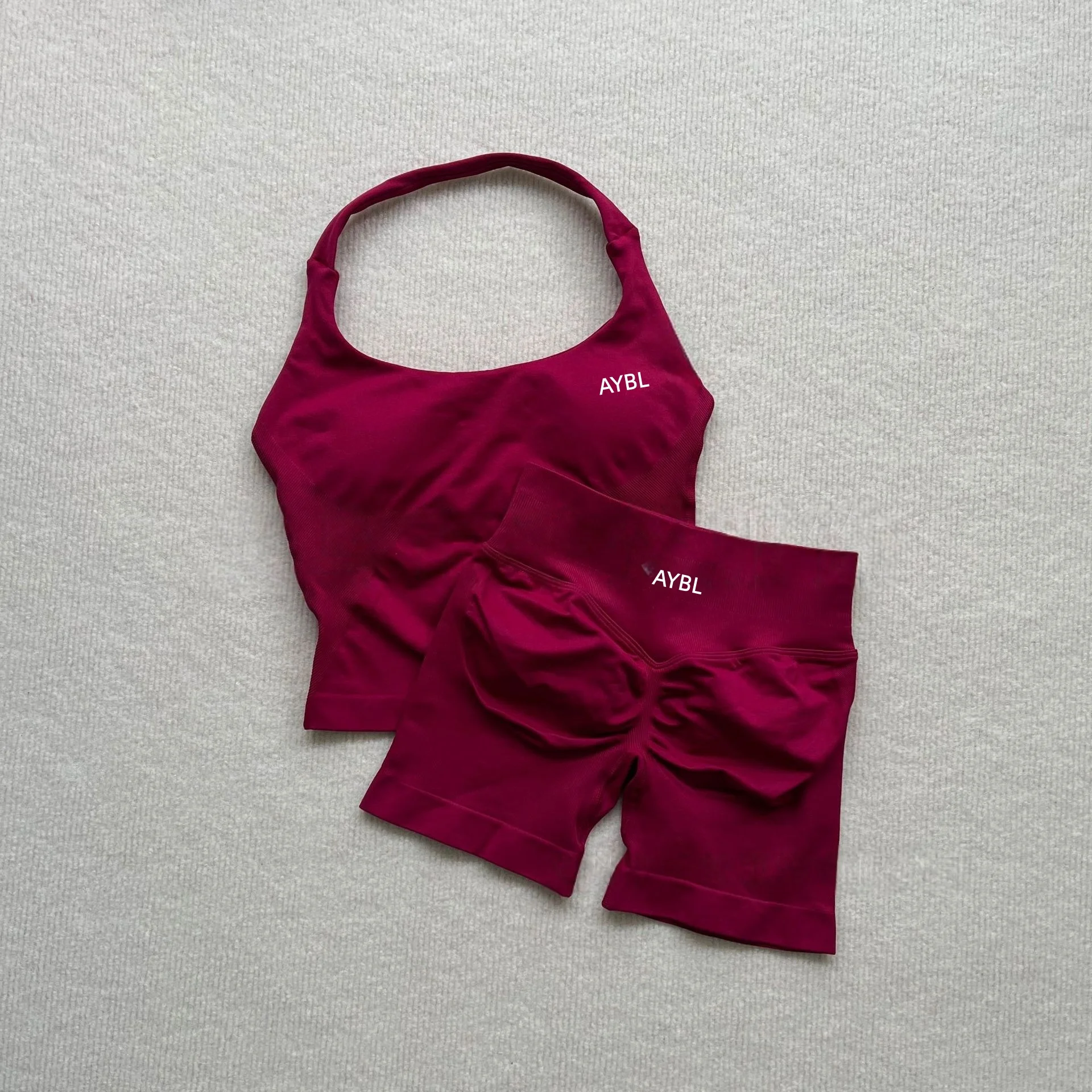 Women Sports Yoga Vest Running Gym Top Adapt Seamless Shorts High Elastic Yoga Set Gym Seamless Workout Sports Bra 2