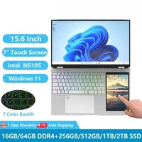 Greatium G56 Dual Screen Touch Laptops Windows 11 Gaming Notebook Pc Narrow 15 6inch 7inch Intel.jpg