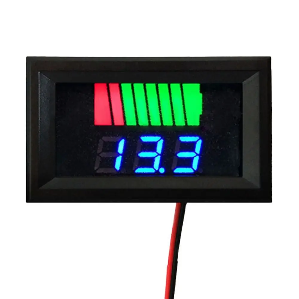 자동차 배터리 충전 수준 표시기 12V 24V 36V 48V 60V 72V 리튬 배터리 용량 표시기 시험기 디스플레이 LED 시험기 전압기