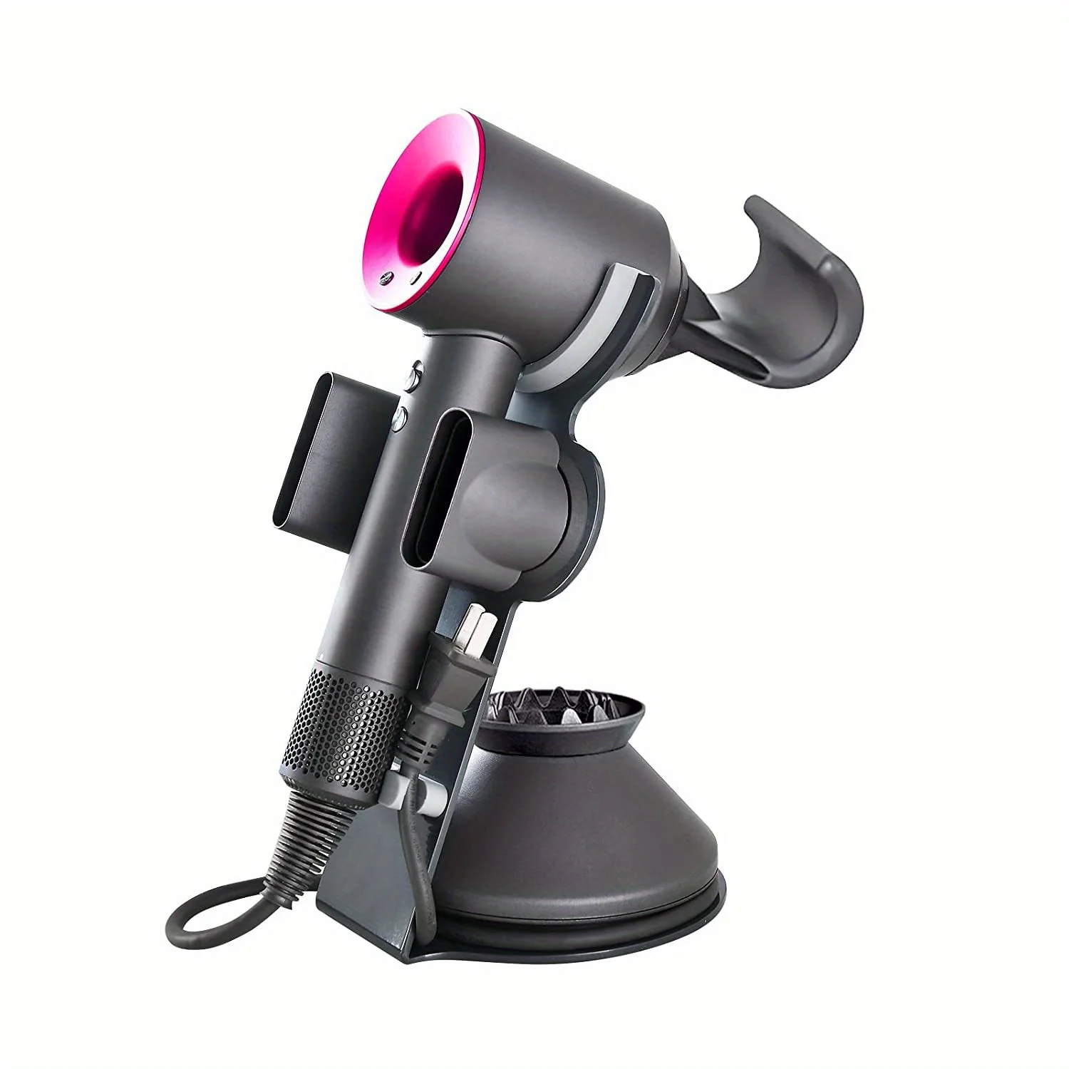 1pc Hair Dryer Holder For Dyson Ultrasonic Hair Dryer Magnetic Bracket Holder Aluminum Alloy Bracket Bathroom Organizer 5