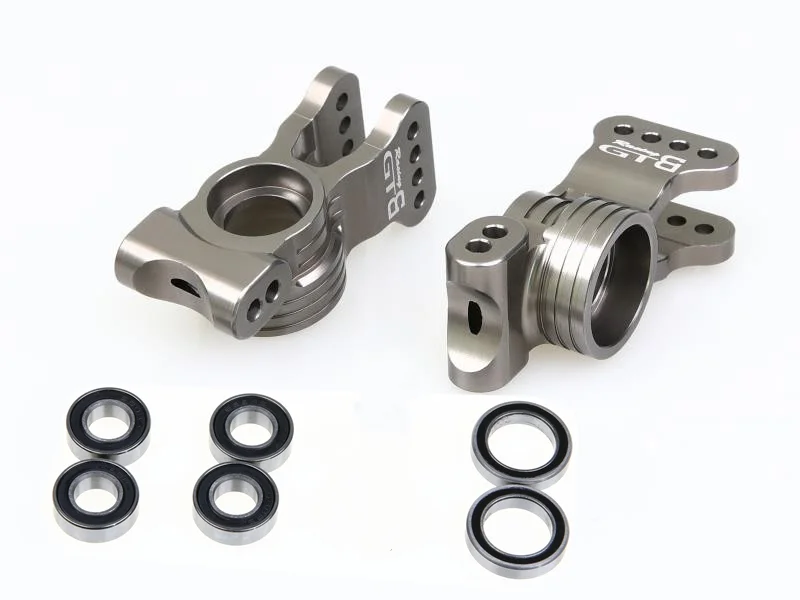 GTBRacing CNC Aluminium TLR 1/8 RC Auto LOSI 8IGHT XE XT 4WD Hinterrad-Nabenträger-Set Upgrade-Teil – Detail 2